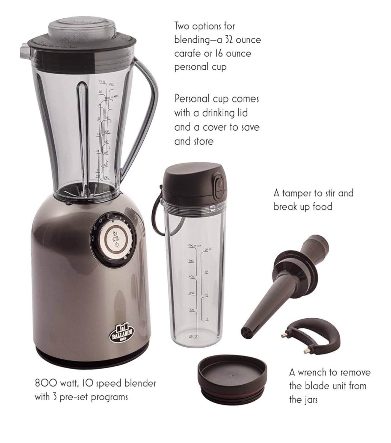 Ballarini Tesoro Countertop Blender