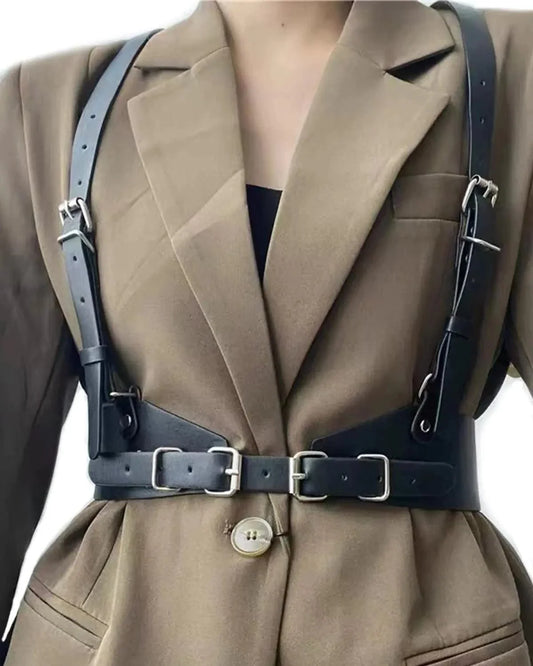 Punk Leather Body Harness