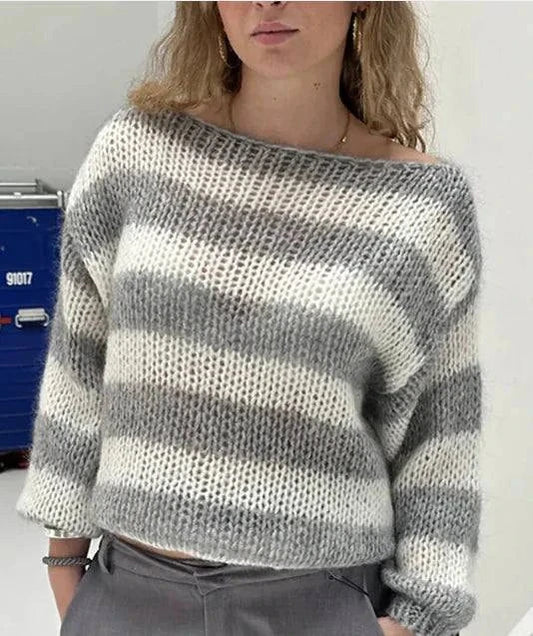 Loose Striped Pullover